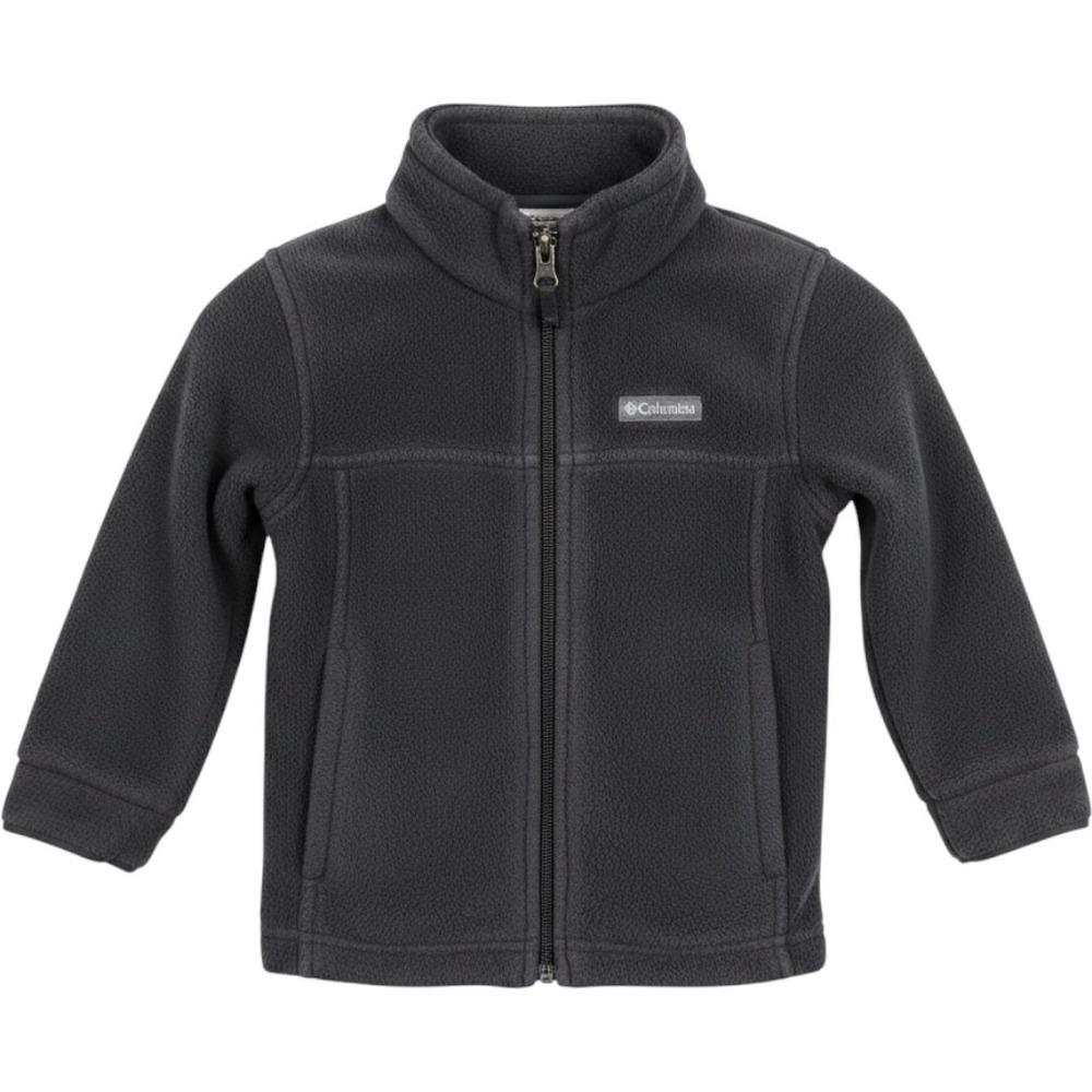 Columbia Toddler Boys Charcoal Gray Full Zip Fleece Jacket Size 2T Outdoor Layer